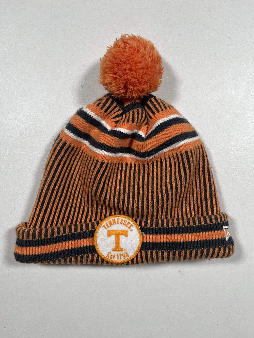 Tennessee Volunteers Beanie Mens One Size Orange NCAA Football New Era Pom